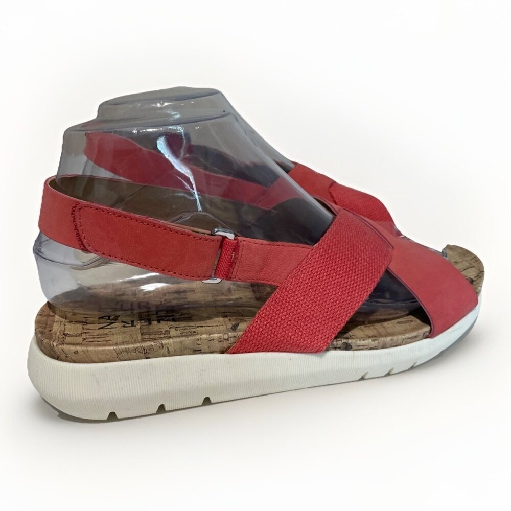 Naturalizer Women's Sport Sandal Size 6.5W Coral Cork Bottom Comfort Colorful